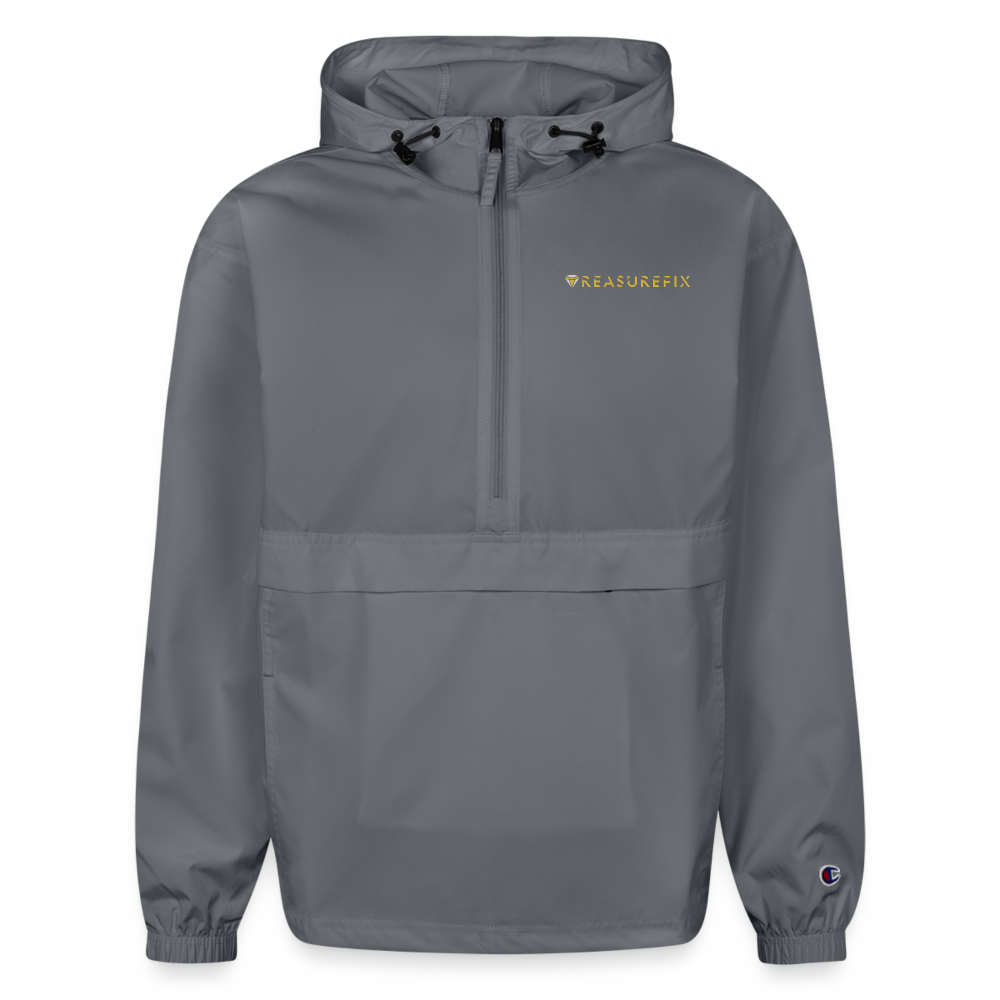 Champion Logo Packable Jacket - gray